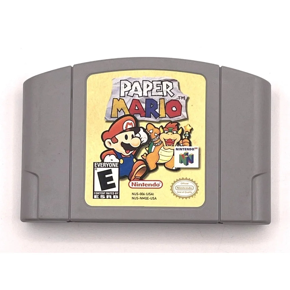 Paper Mario (Nintendo 64, 2001) - Authentic Cartridge ONLY, TESTED AND WORKING